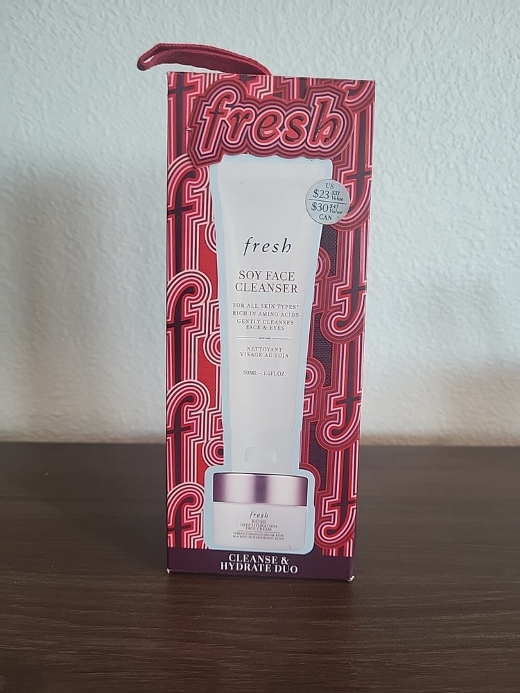 Fresh Cleanse & Hydrate Duo Cleanser & Deep Hydration Face Cream Damaged Box