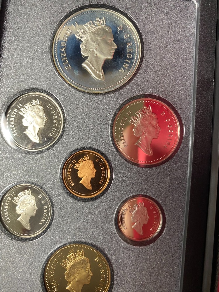 CANADA 7 coin set SILVER PROOF 1992