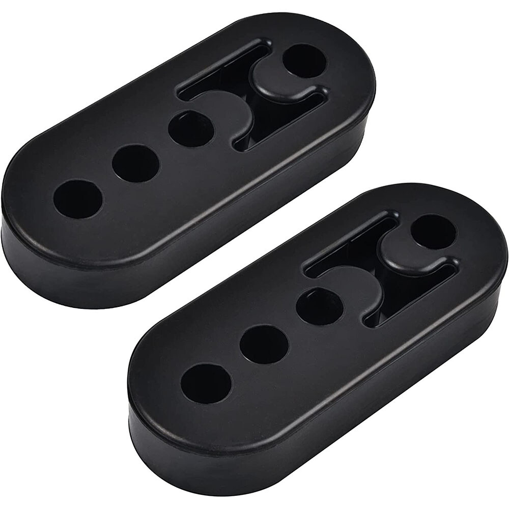 Performance Polyurethane Rubber Exhaust Hangers Adjustable Muffler Universal 2Pc