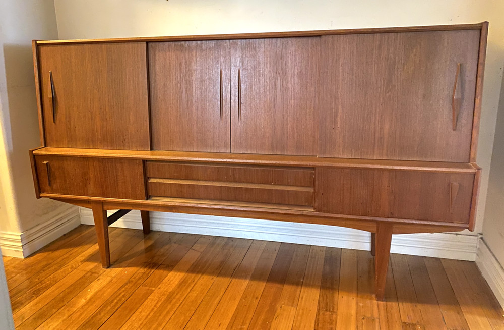 Mid Century Danish Teak Sideboard vintage