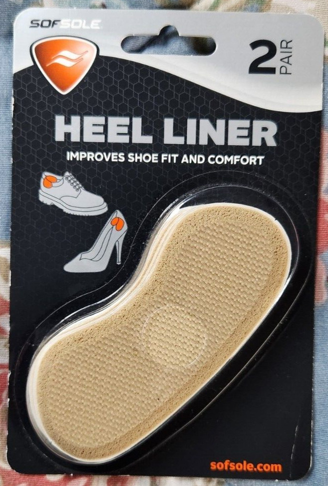 Sofsole Heel Liner for Shoes 2 Pair