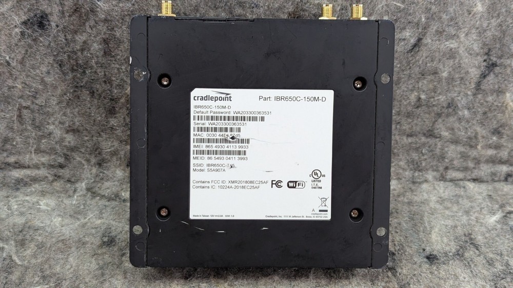 Cradlepoint IBR650C-150M-D LTE Wireless Router - Untested