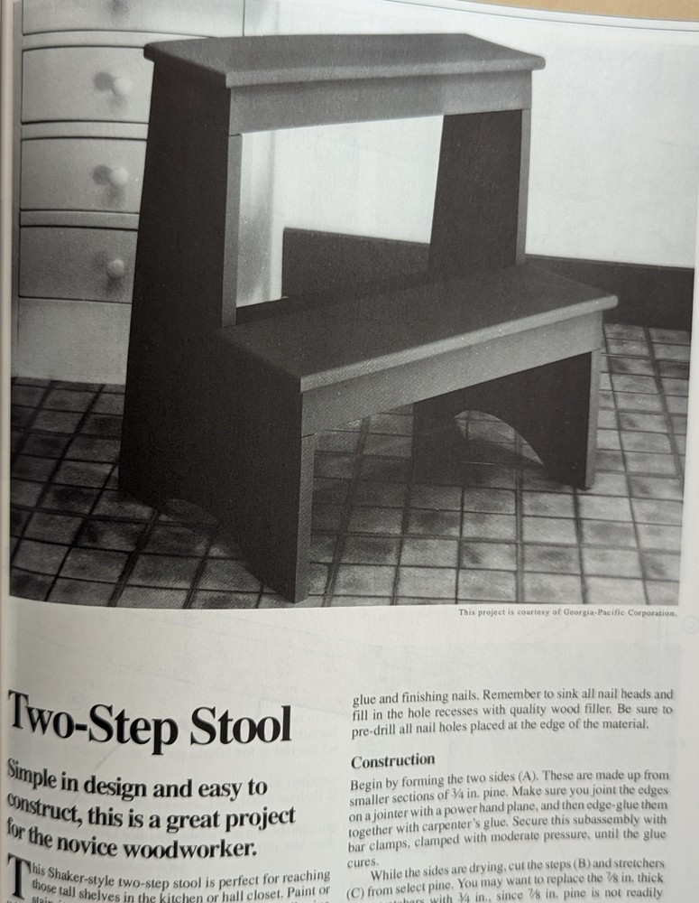 ***VINTAGE 1991 POPULAR SCIENCE WOODWORKING PROJECTS YEARBOOK***