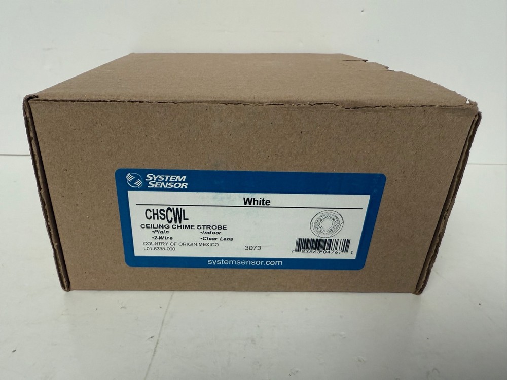 SYSTEM SENSOR CHSCWL CEILING CHIME STROBE WHITE 3073 NEW OPEN BOX