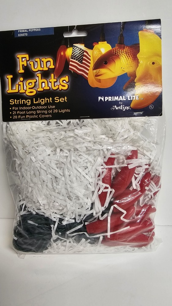 Fun Lights String Light Sets 2002 Vintage Primal Chili Peppers