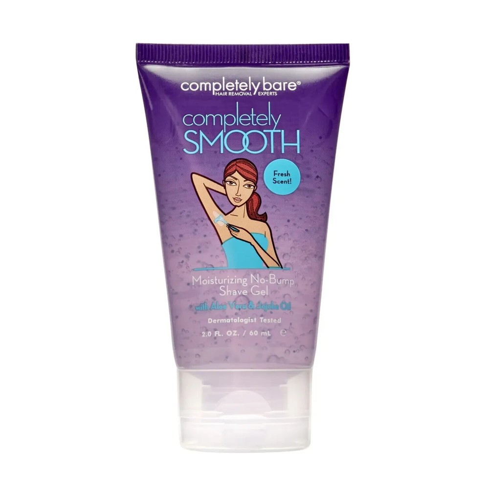 2 Completely Bare Completely Smooth Moisturizing No-Bump Shave Gel ~ 2.0 Fl. Oz.