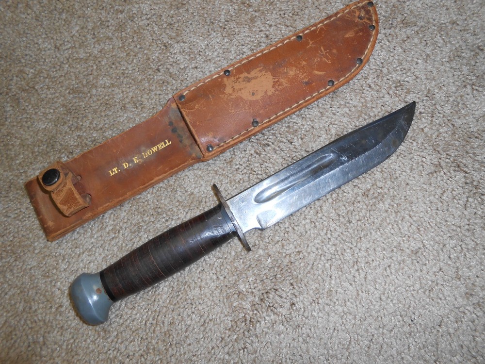 Original WW2 NAMED Fighting Knife PAL RH36