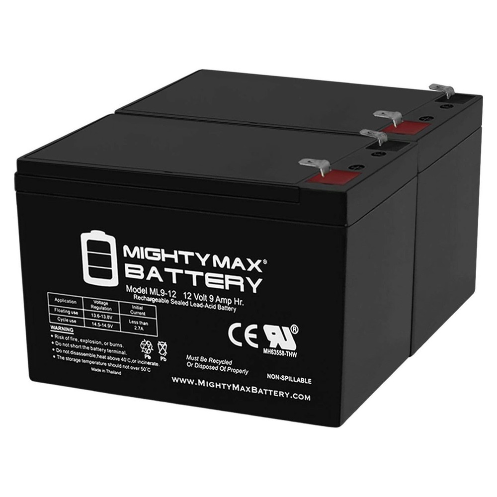 Mighty Max 12V 9AH Compatible Battery for APC Back-UPS Pro 1500 - 2 Pack
