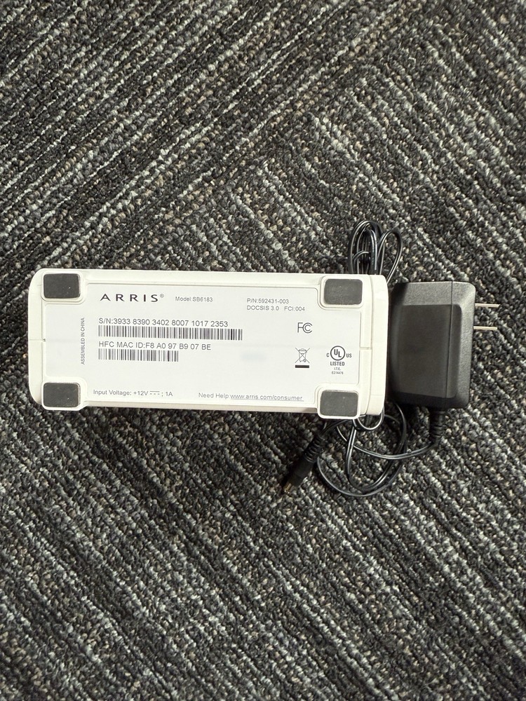 ARRIS SURFboard SB6183 DOCSIS 3.0 Cable Modem