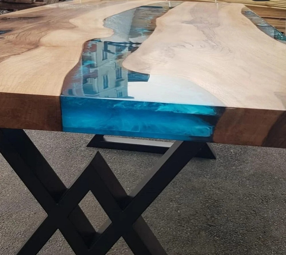 Custom Order Epoxy Resin Table - Epoxy Resin Dining Table, Epoxy Table Home Deco