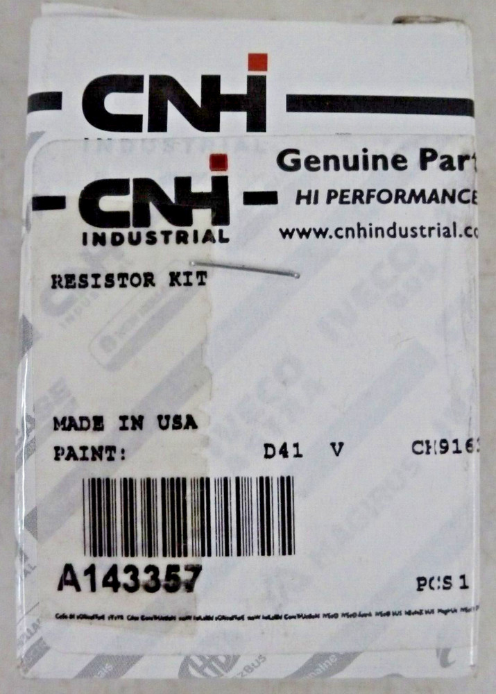 CNH part# A143357 resistor