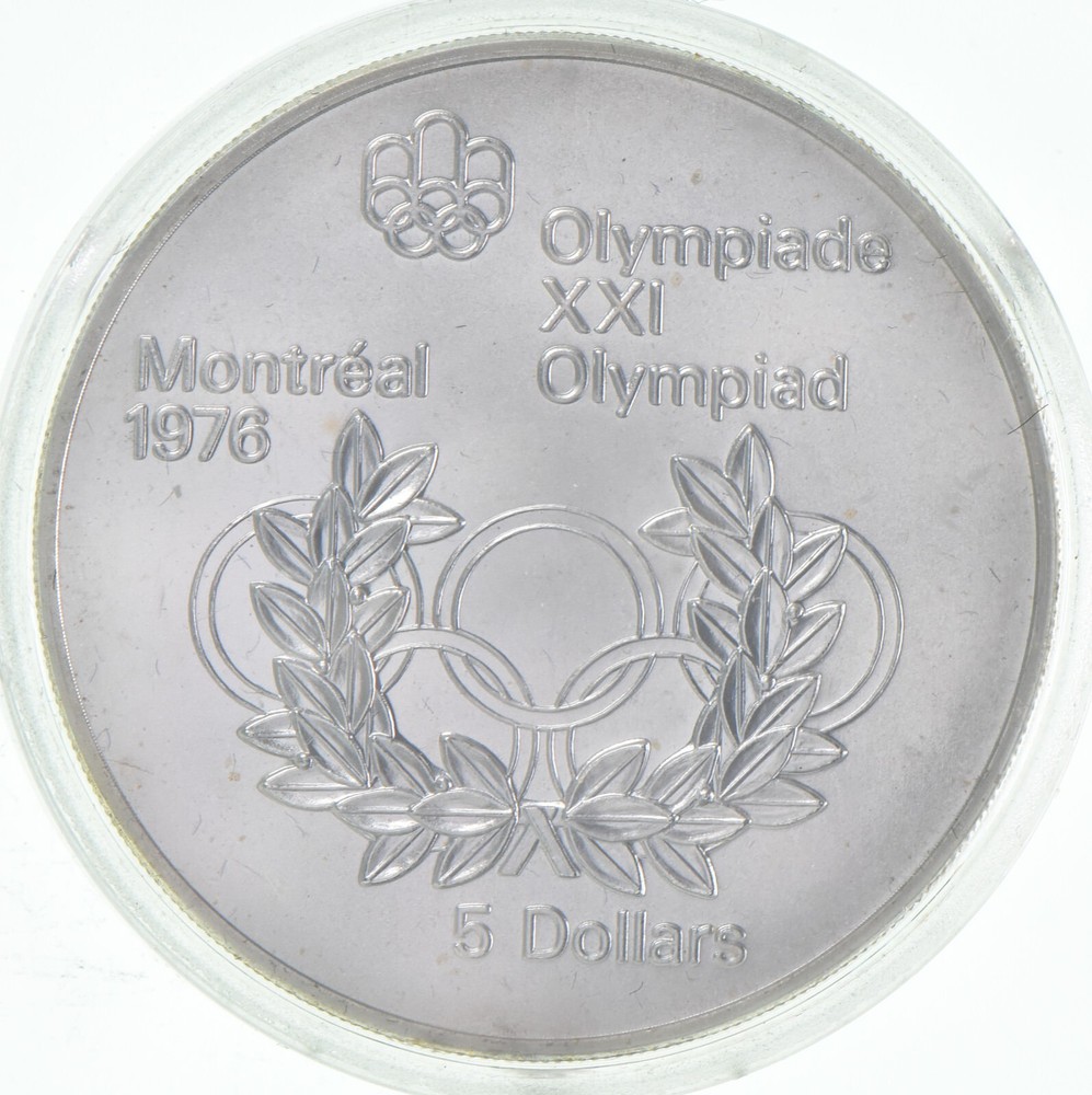 Random 1972-1976 Unc Canada 5 Dollar Olympic Commemorative Coin