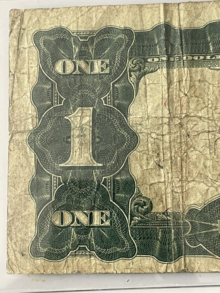Large Bill 1899 Silver Certificate One Dollar Black Eagle