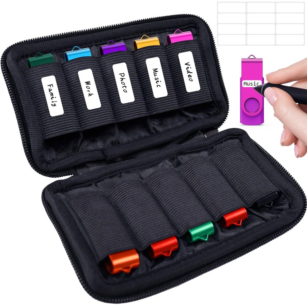 Flash Drive Case, USB Drive Holder, Storage Bag for Thumb Drive, Light Weight...