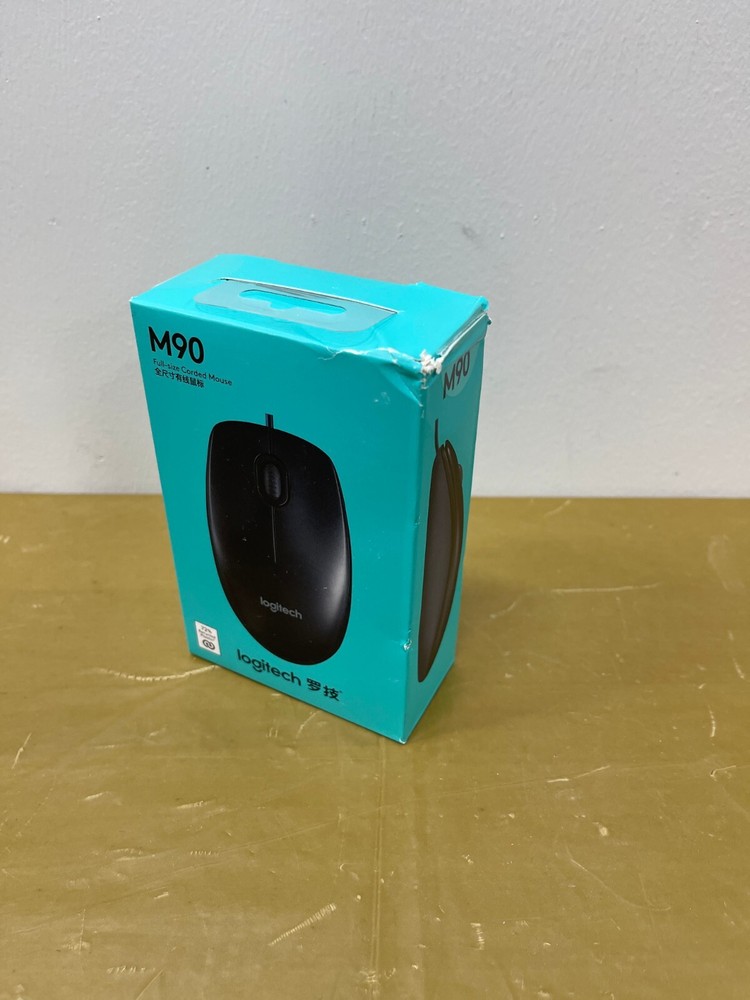 Logitech M90 Wired Mouse Black (910-001970)