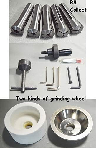 TECHTONGDA 220V R8 Collets Power Universal Cutter Grinder Sharpener