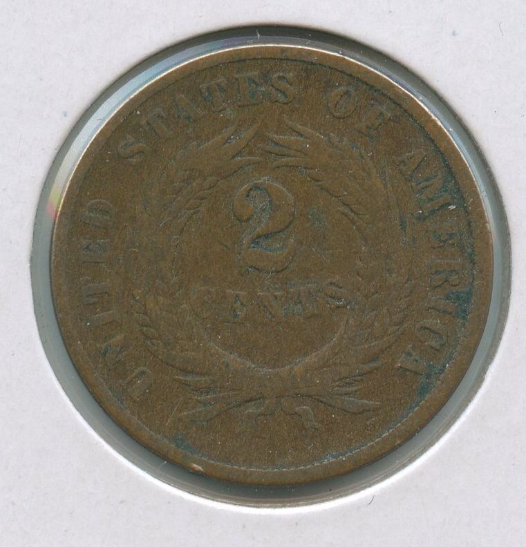 1868-P Two Cent Coin 2c Philadelphia Mint - ST304