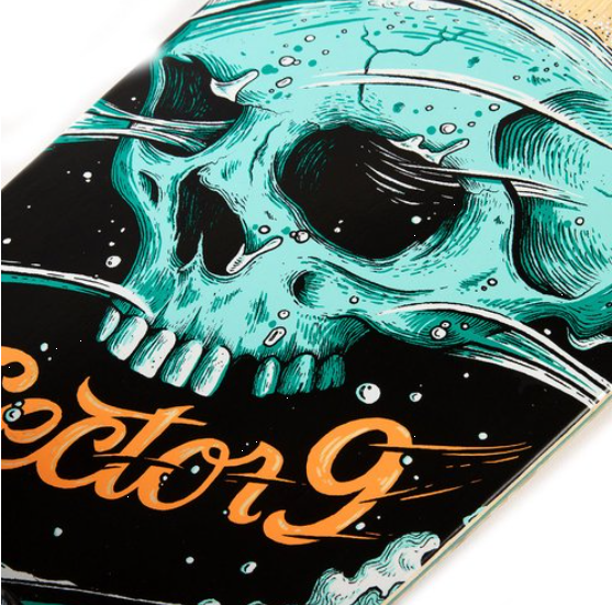 Sector 9 Bamboo Series Complete Stranded Strand Skateboard Skull 34 inch
