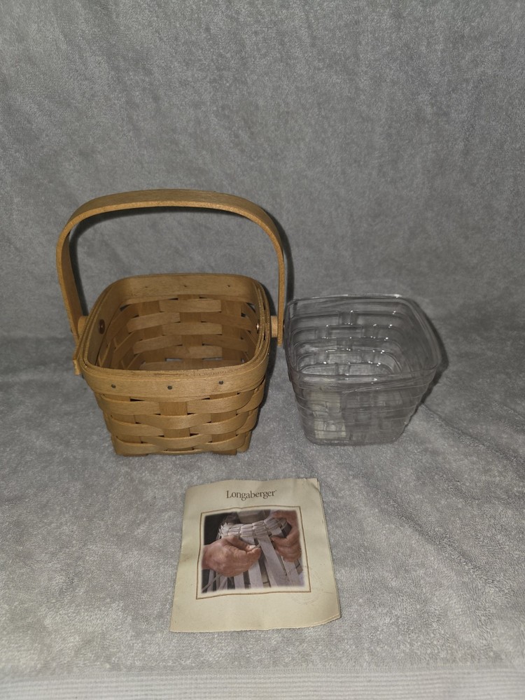 Longaberger Fall Booking Basket with Plastic Protector #10011