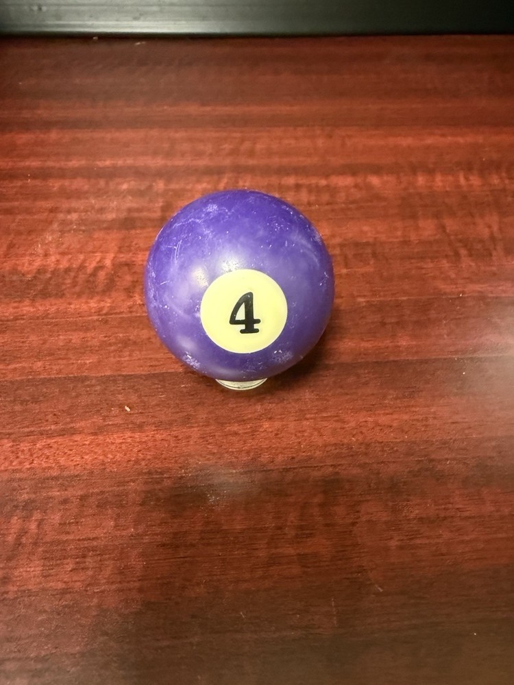 Vintage 4 Solid Pool Ball Bullards Purple
