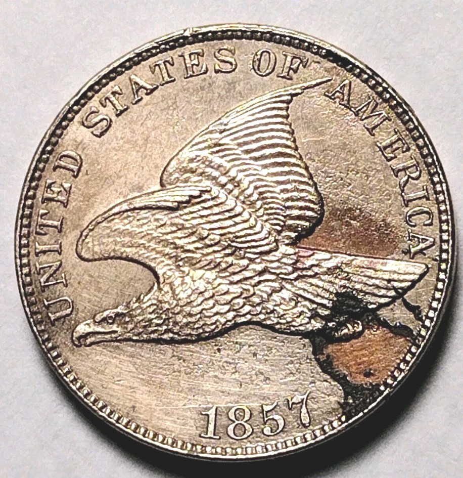 1857 1C Flying Eagle Cent C25-297