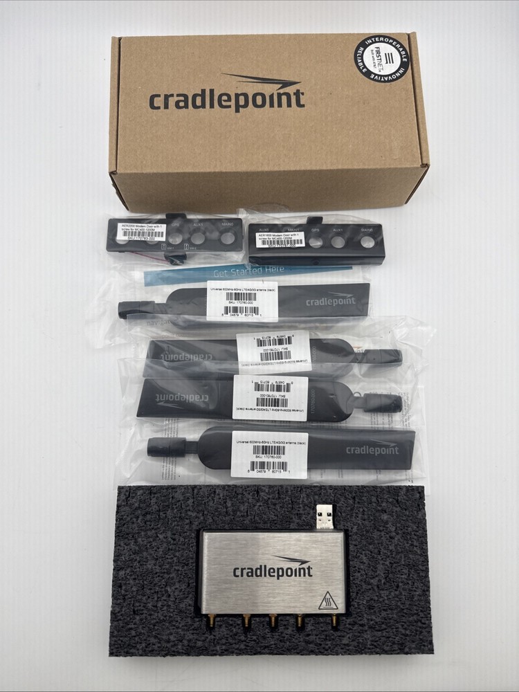 Cradlepoint Technology MC400-1200M-B Modular Modem Silver