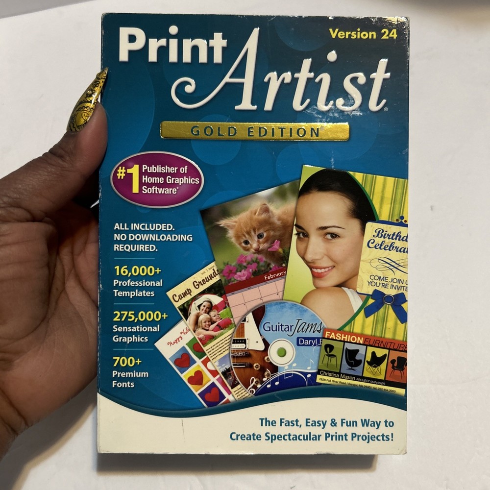 2011 PRINT ARTIST GOLD EDITION PC Computer Home Graphics Software Version 24