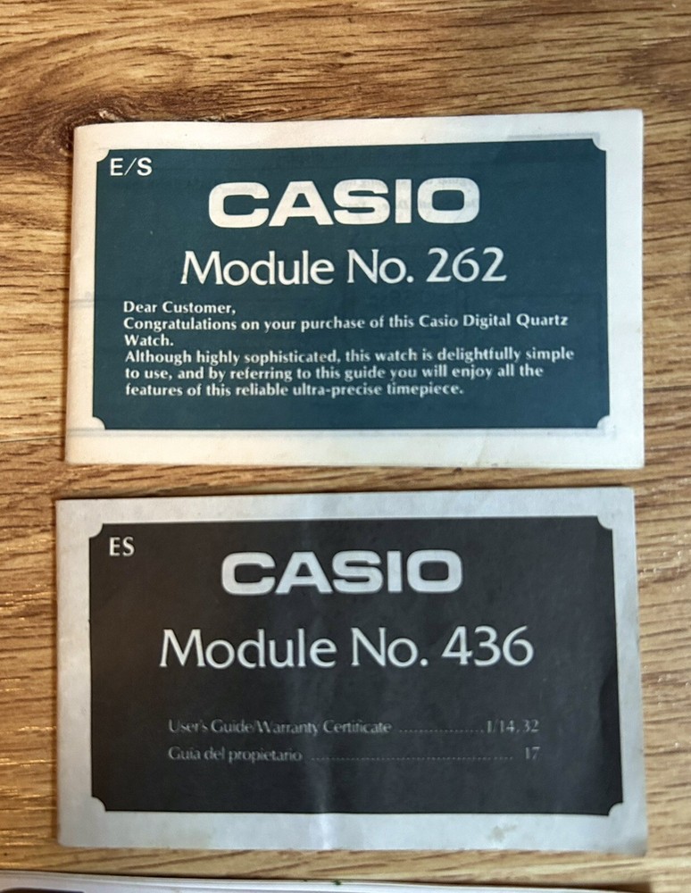 4 VINTAGE WATCH USER GUIDES