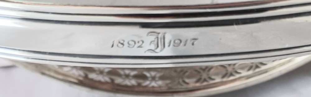 Tiffany & Co. Sterling 9" Pierced Basket Dated 1917