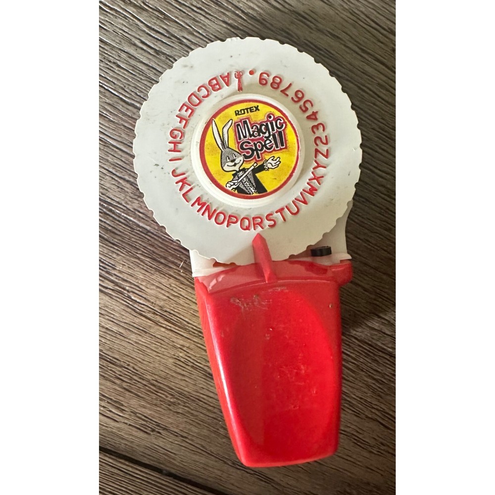 Vintage Rotex Magic Spell Label Maker