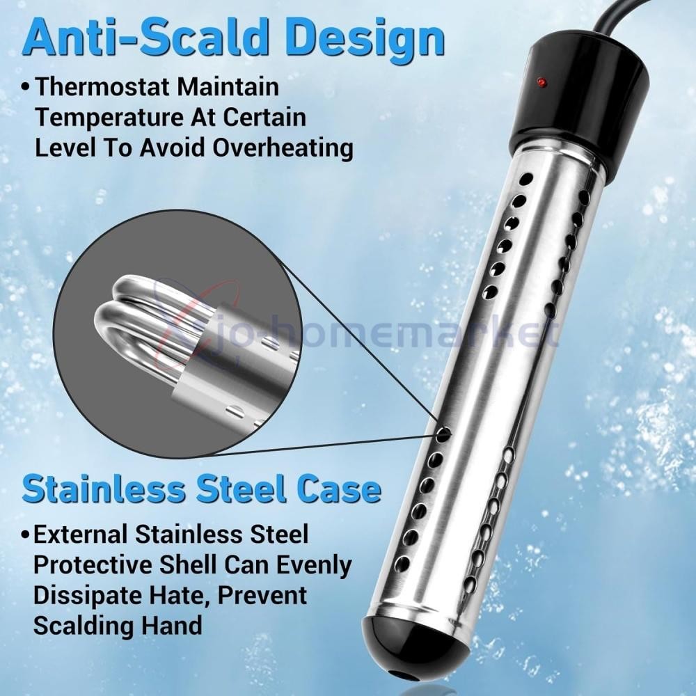 Immersion Water Heater , 2000W Submersible Portable Electric Heaters 110V