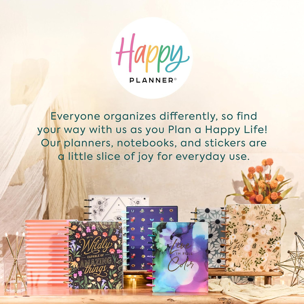 Happy Planner Disc-Bound Planner Jan.–Dec. 2026, Includes 3 Extra Months and 2 S