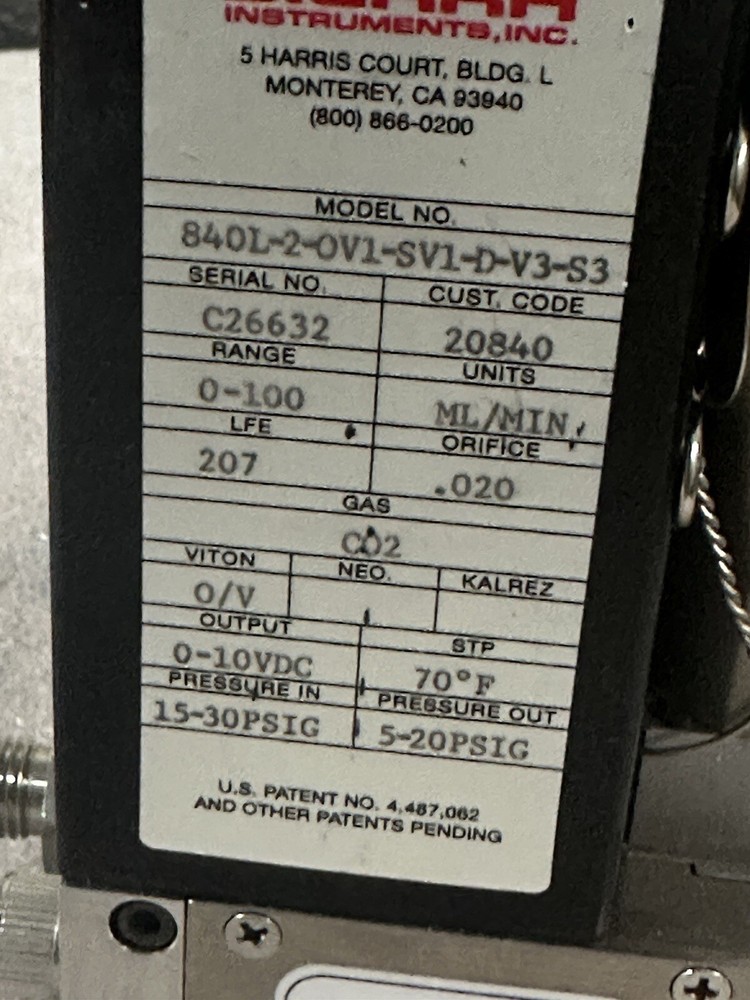 Sierra Mass Flow Controller - CO2