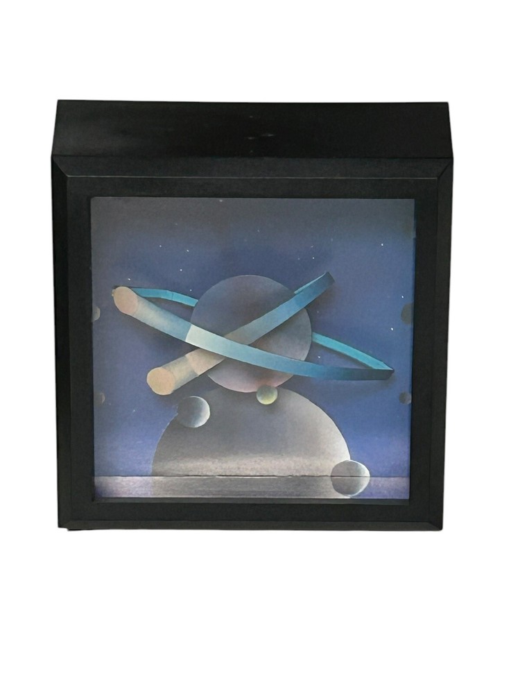 Outer Space Desk Clock by Douglas Chalk 1987 Postmodern German Quart Tested