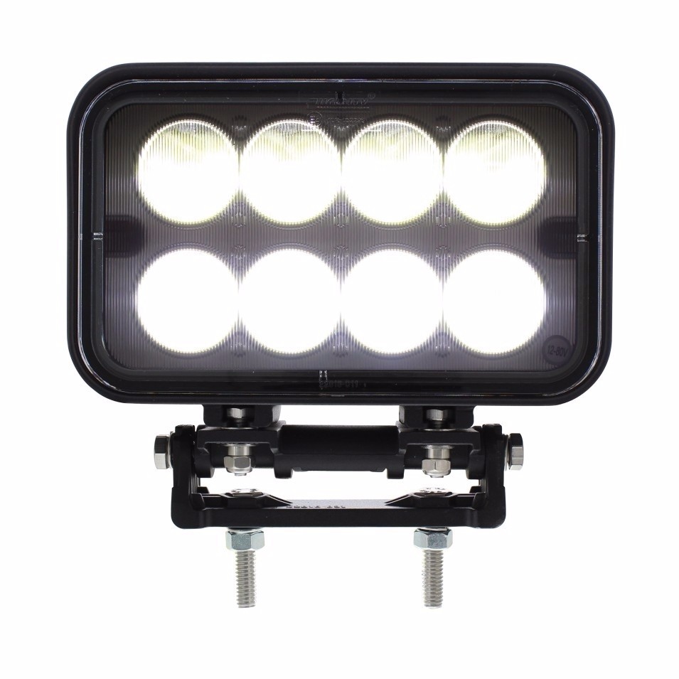 8 High Power LED Work Light, 6 Watt, 2800 Lumen, Flood Function
