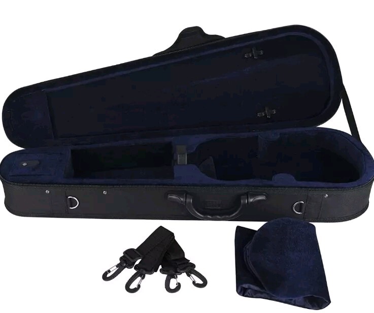 ADM 4/4 Full Size Beginner Violin Hard Case Basic Professional Triangular Shape