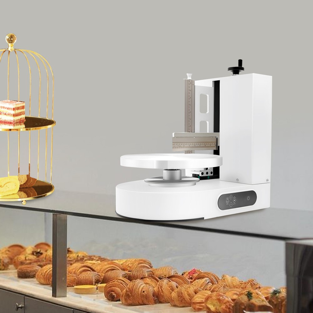 200W Decorating Machine 4-12in Auto Cake Icing Smoother Coating Scraping Machine