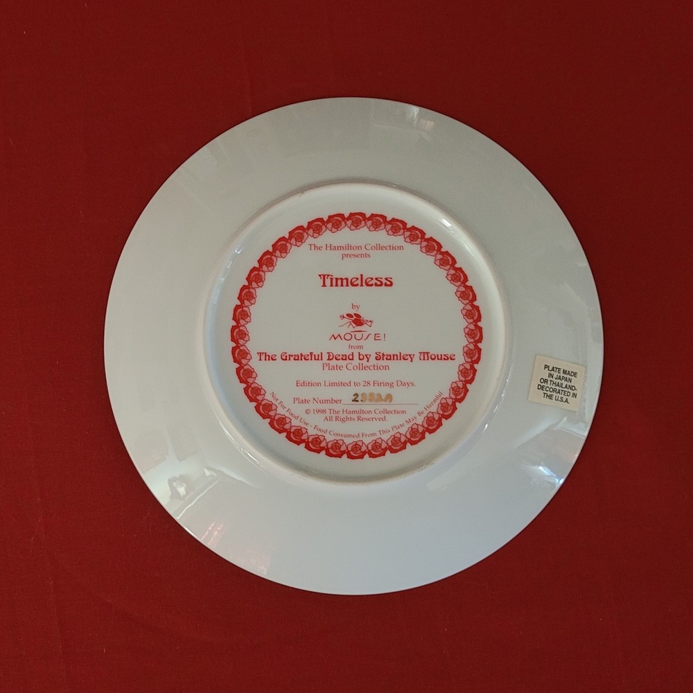 Grateful Dead Hamilton Collection Plate Timeless