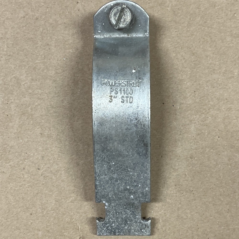 Powerstrut P1119AS EG Pipe Strap 12Ga 3" Electro Galvanized Finish