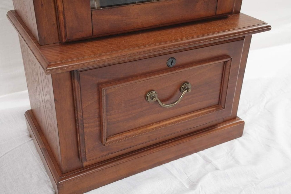 8-Gun Display Cabinet with Tempered Glass - Secure & Stylish Storage Solution