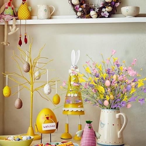 Easter Flower Decorations 12 Pack Easter Egg Picks Artificial Forsythia