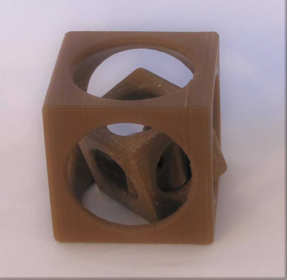 Cube in a Cube Turner's Engineer Engineering Machinist Mechanical Gift Puzzle