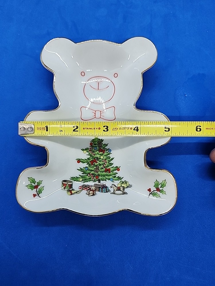 Holiday Hostess Bear Dish 6" W/ Original Box #HH-27