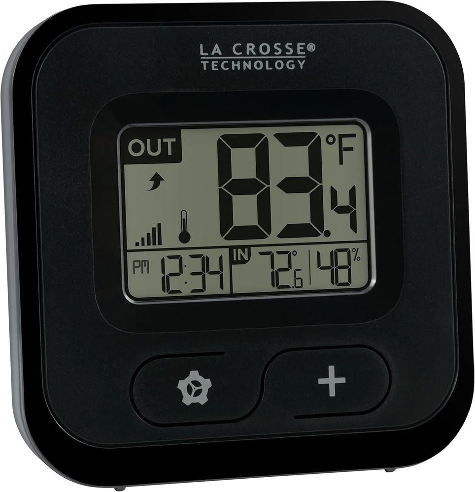 La Crosse Technology 308-147 Wireless Compact Digital Thermometer with Black