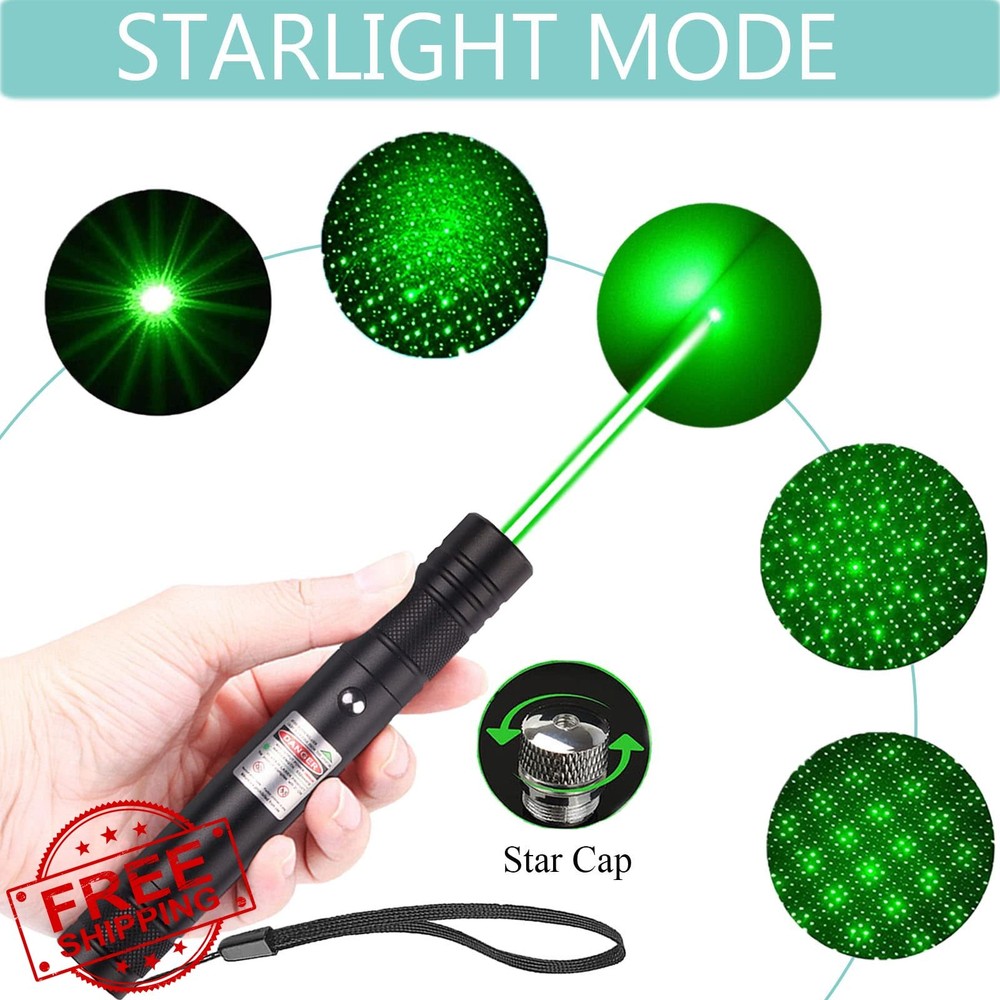 Green Laser Pointer Long-Range Rechargeable for Hiking