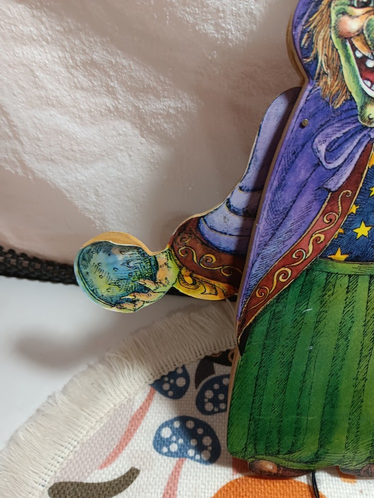 Vintage Fortune Teller Witch Pull Puppet!!