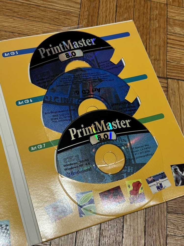 Vintage Print Master Premier 8.0 PC Software - WINDOWS 95 98