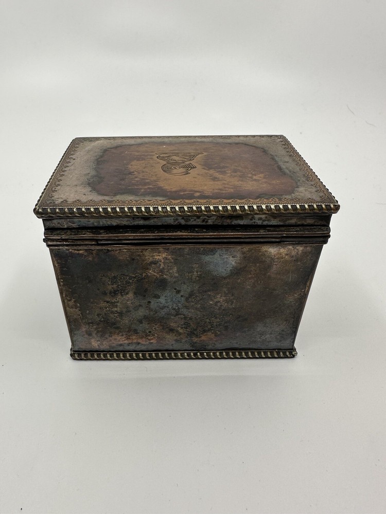 Vintage Sheffield Cigarette/Card Silver Box Knight Head