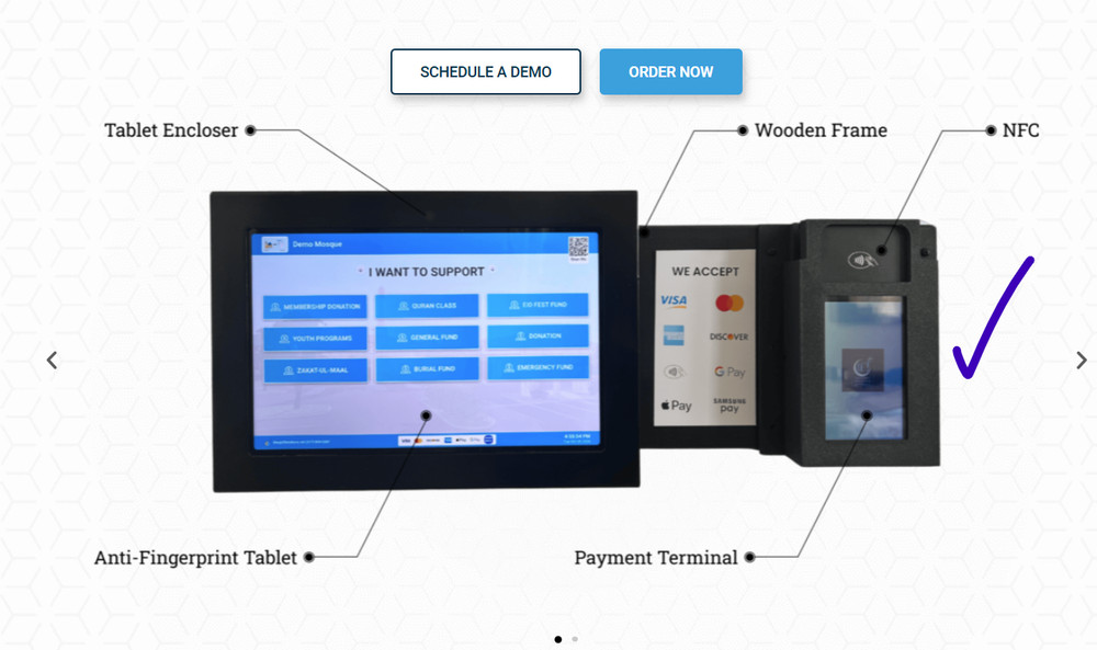 Stripe BBPOS WISEPOS E Payment Reader Wall Mount