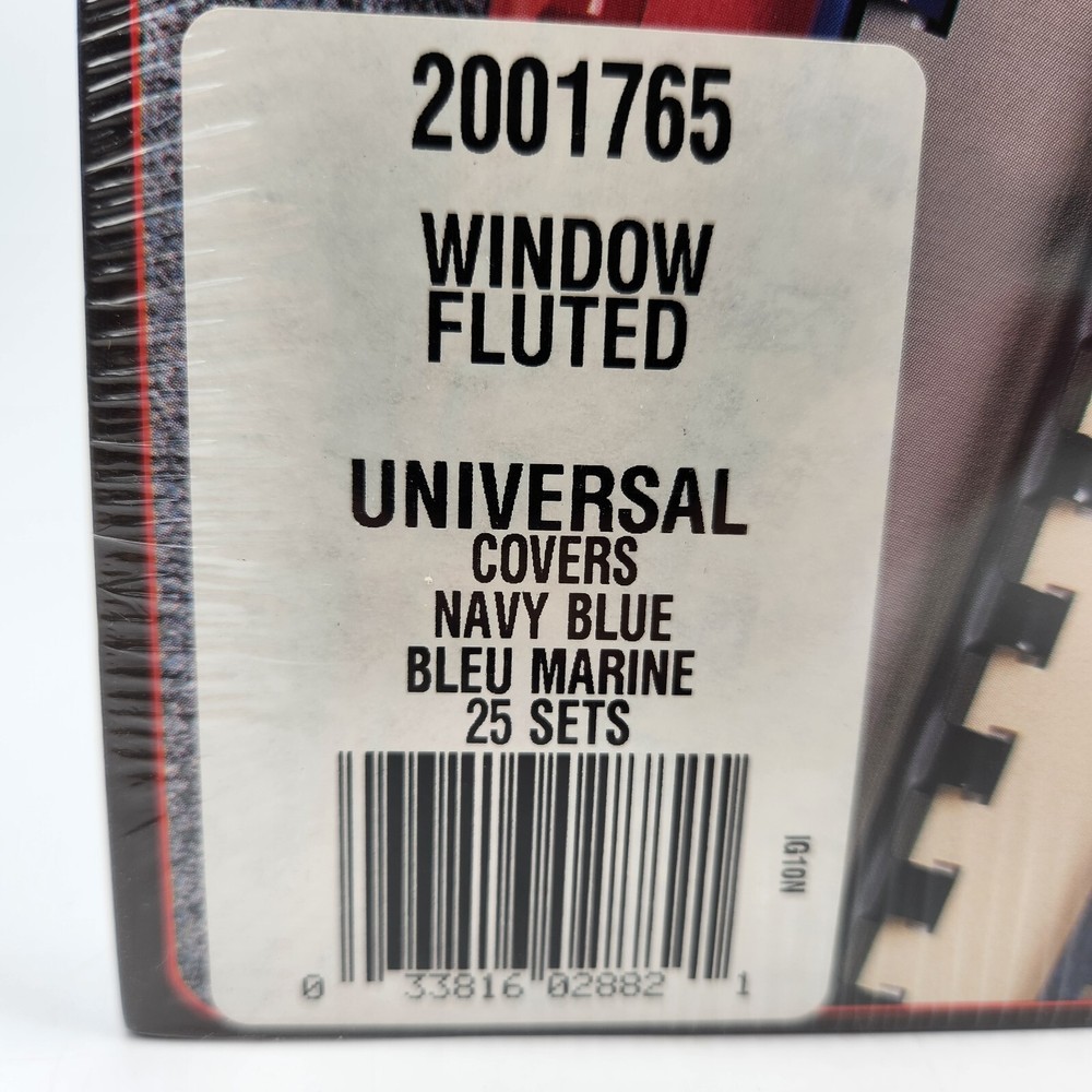 GBC Presentation Covers Universal 2001765 Window Fluted 25 Sets Navy Blue